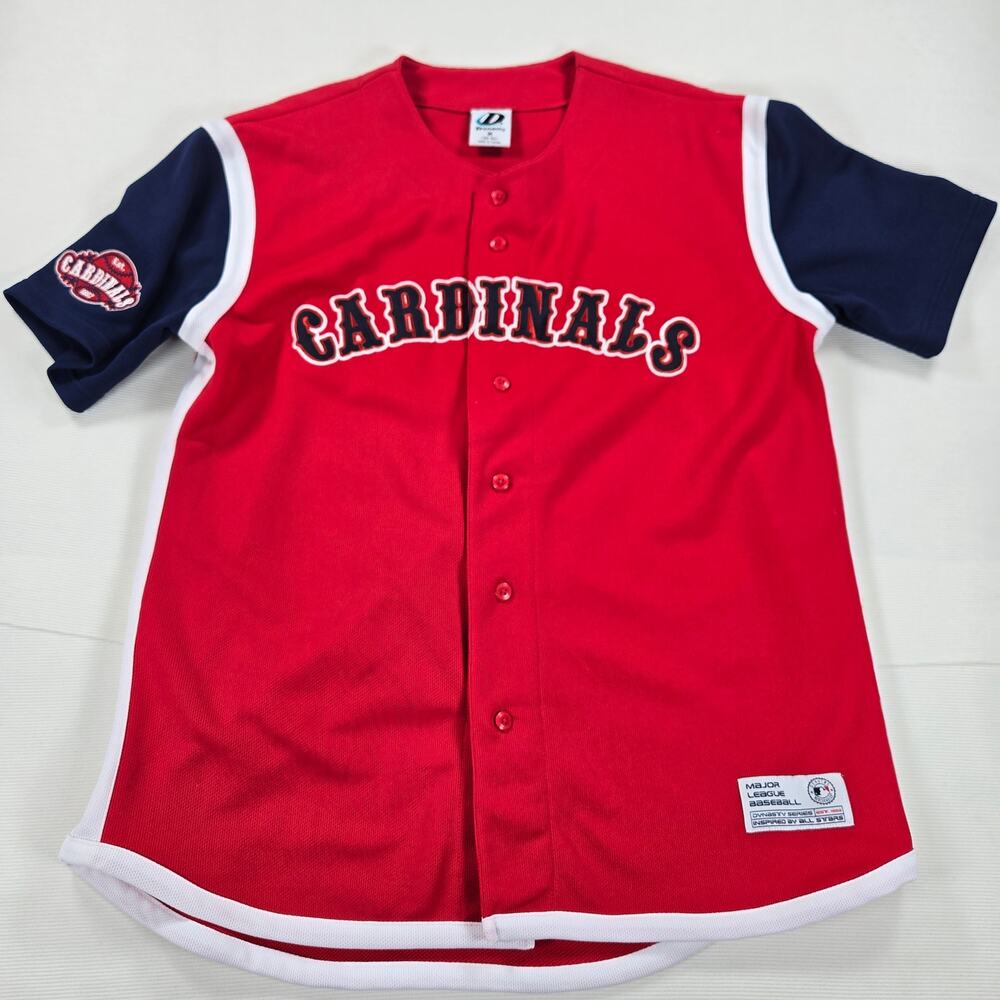 Vintage St. Louis Cardinals Red‎ Button Up Baseball Jersey Men's Size Medium